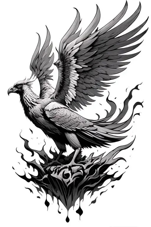 Phoenix Rising From Ashes
