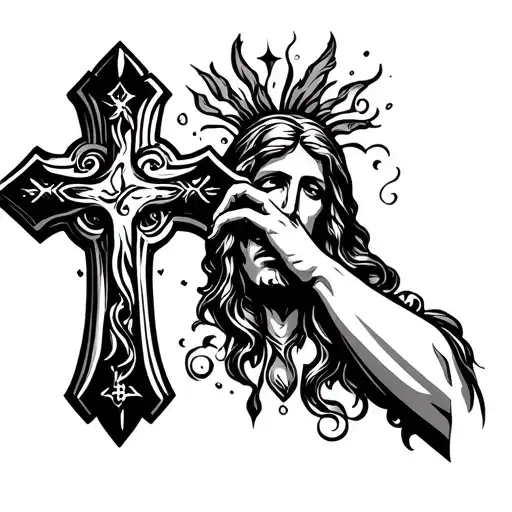 Theme Christian Or Coline And Christian Cross For The Left Forearm