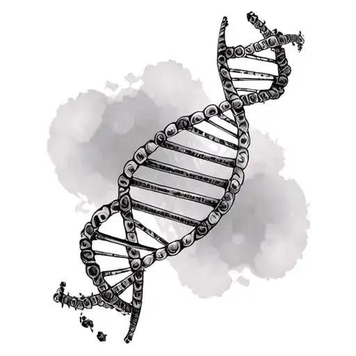 Dna Double Helix Forming Intricate Patterns