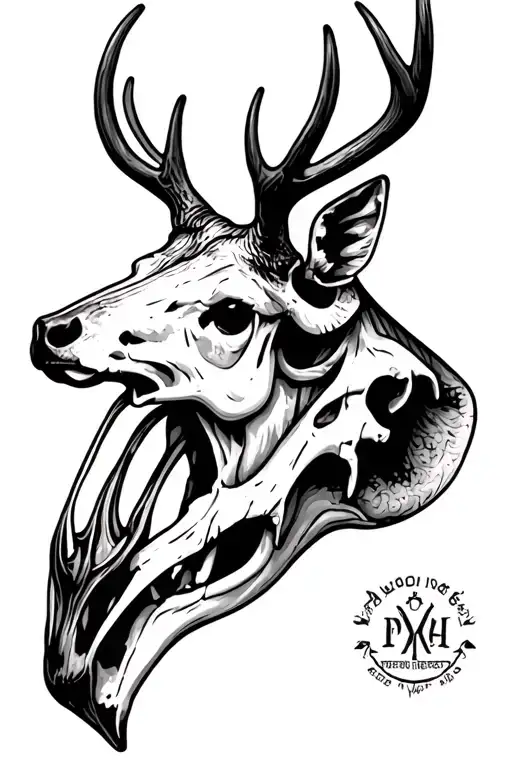 Deer Skull Side View