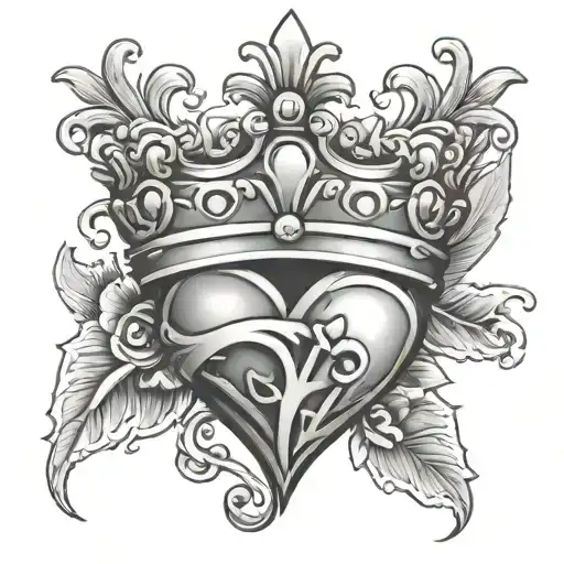 Crown On Top Of A Real Heart