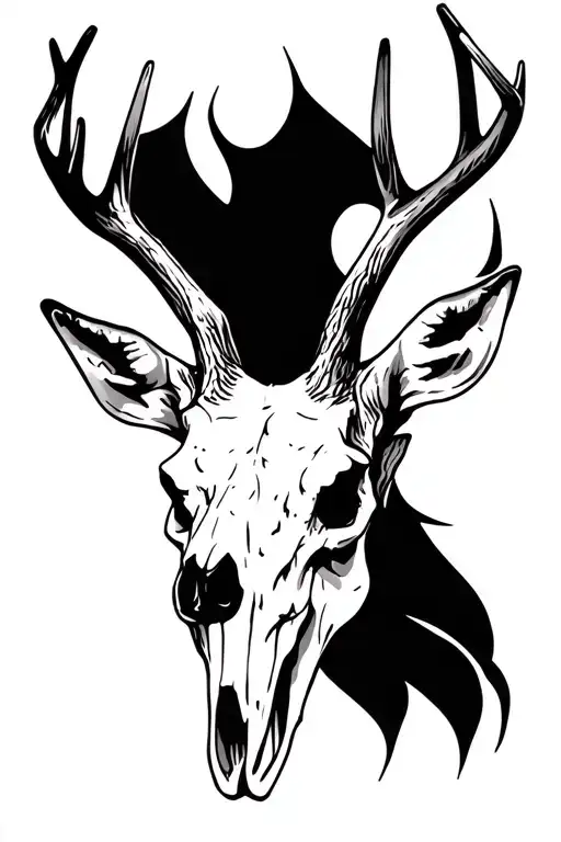 Deer Skull Side View