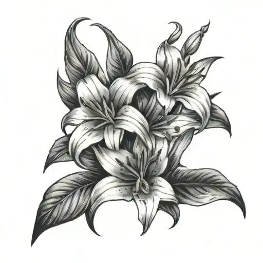 Creeper With Lily Flowers