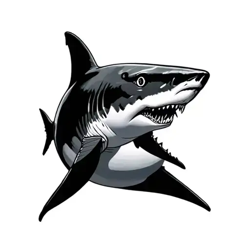 Simple Shark Outline