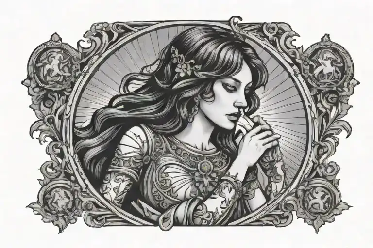 Gemini Girl Tarot Card