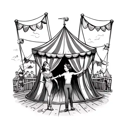 Circus Big Top Childhood Best Friends