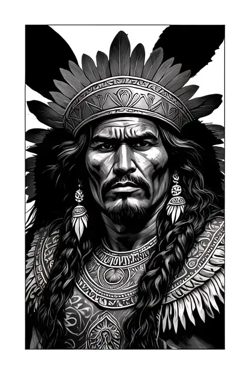 Mexican Warrior Standing