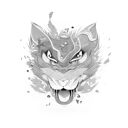 Kimetsu No Yaime Abstract Style