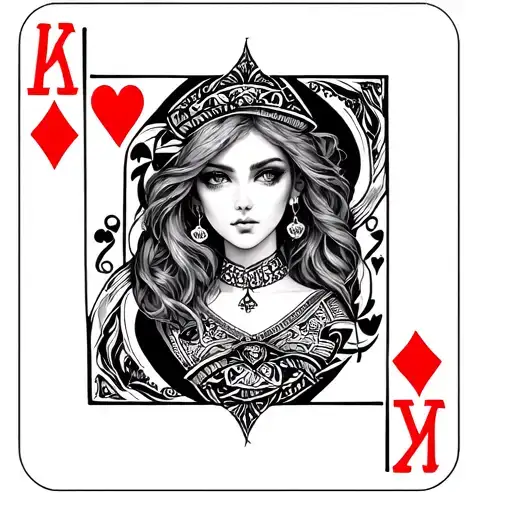 Female Jack Of Hearts Card