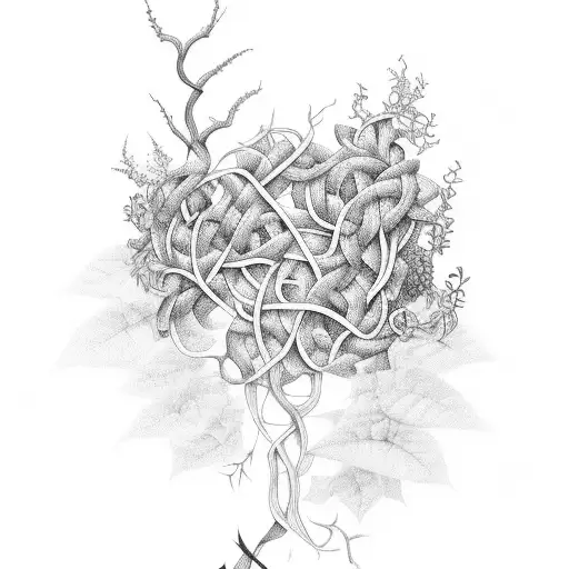 Book With Vines And Plants Around It