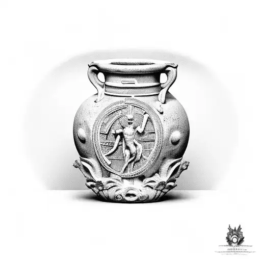 Greek Statue With Amphora Releasing Water Sudo 2 Koy Fish