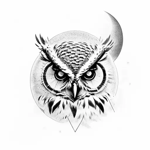 Owl And The Moon