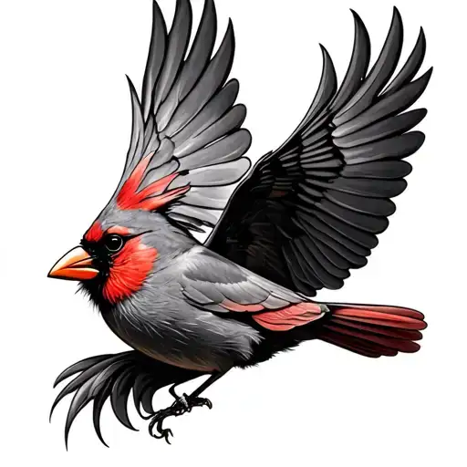 Cardinal Flying
