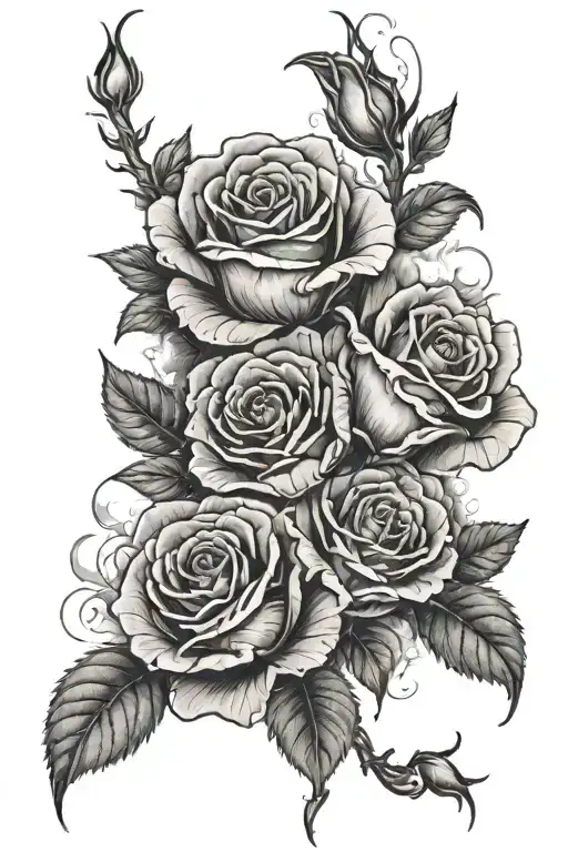 Roses And Smoke Rising