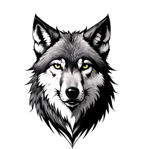 Medieval Drawing Of A Wolf