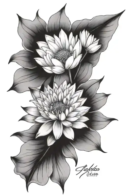 Daisies And A Lotus