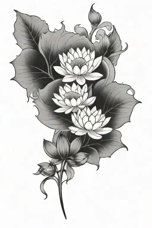 Daisies And A Lotus