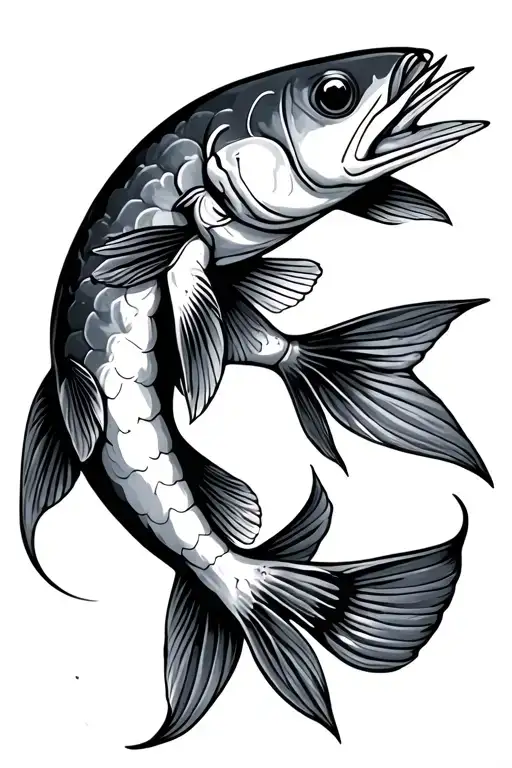 Fish Tgiving Middle Finger