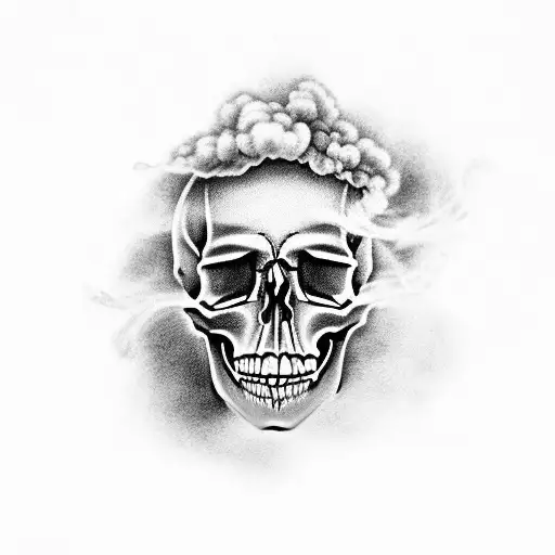 Skull In Smoke