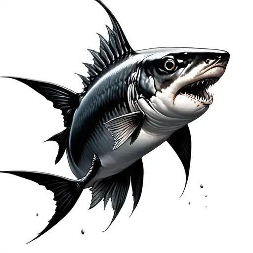 Pinfish Sishing For Shark