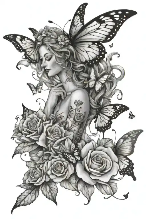 God With Faith And Butterflies