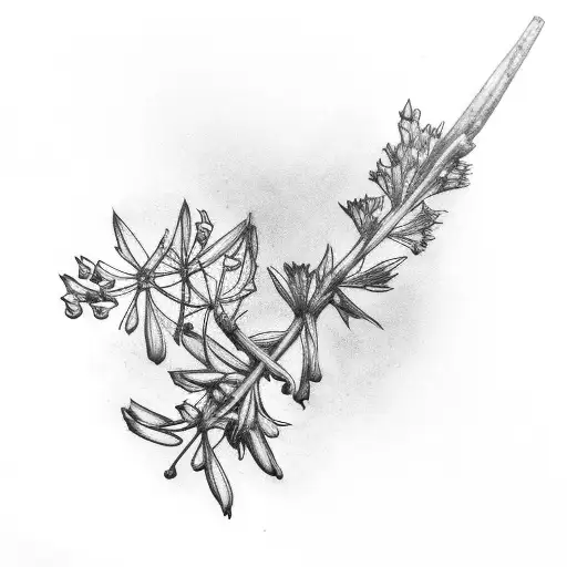 Cardinal Flower Branch