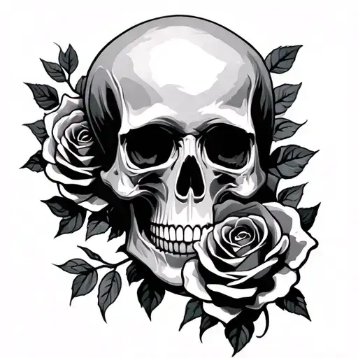 Skull And Roses