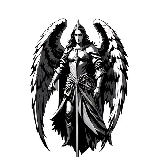 Angel Knight With Wings