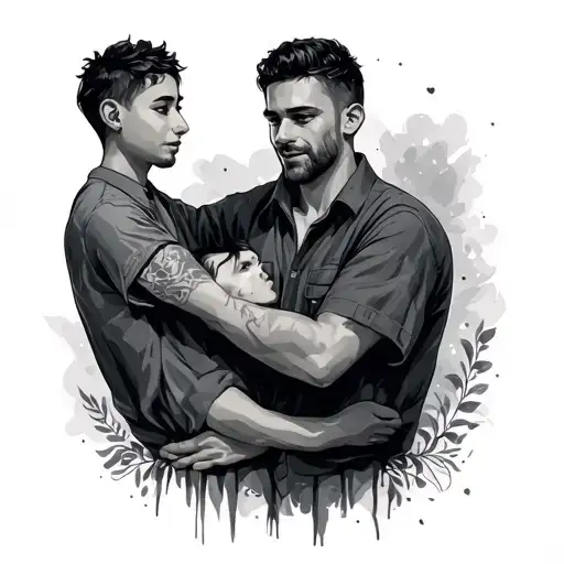 Father Son Small Tatto