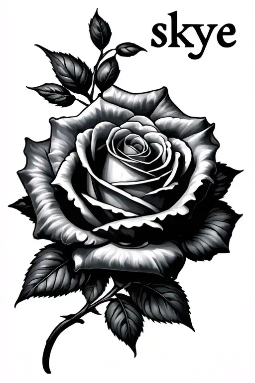 Rose With The Name Skye