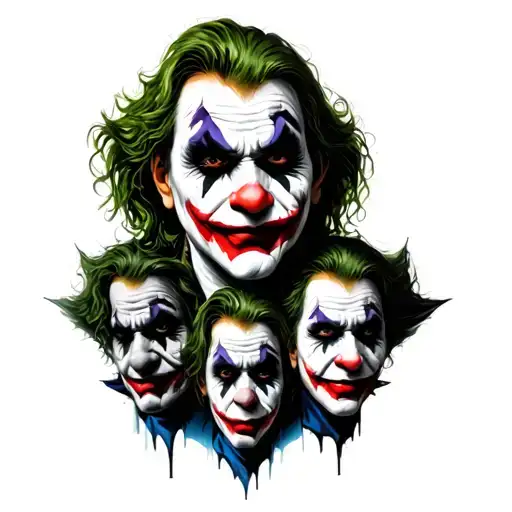 Joker With Multiple Faces