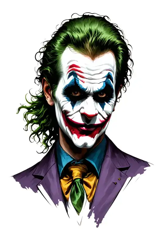 Joker With Multiple Faces Stare