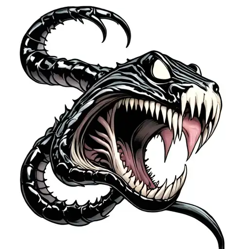 Venom With Long Tongue