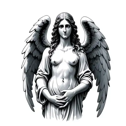 An Angel Holding Hands With A Soul