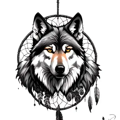 Wolf Dreamcatcher