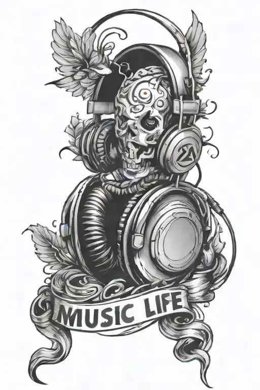 Music Is Life Headphones 1984 Year Born