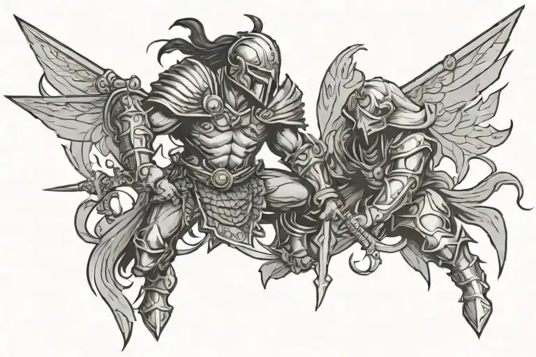 Fighting Depression Warrior Battling