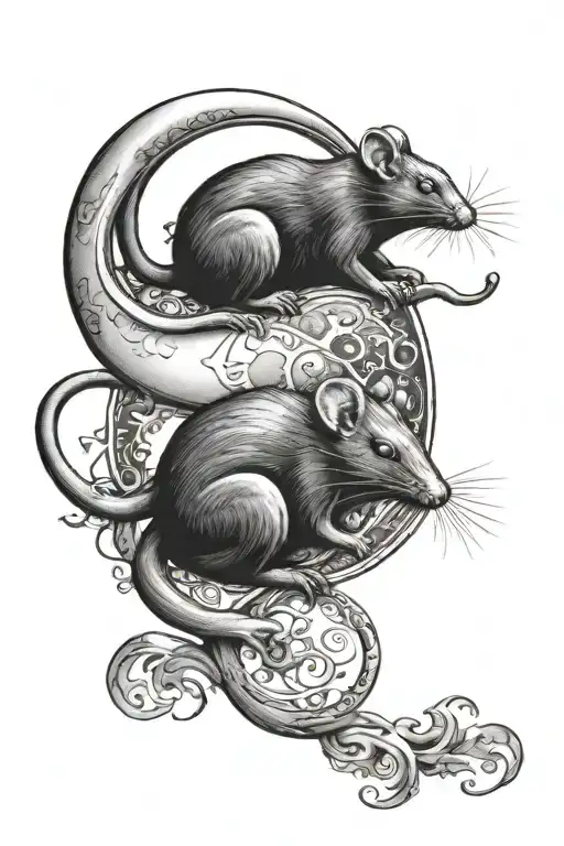 New Moon And Rat