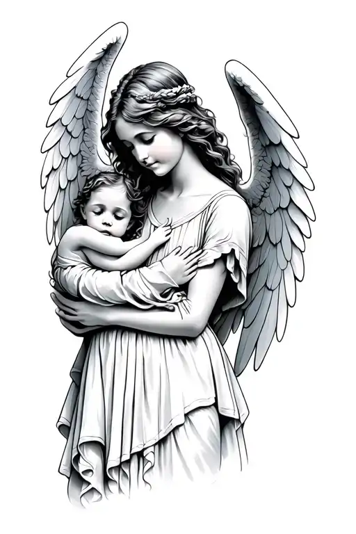Angel With Kid