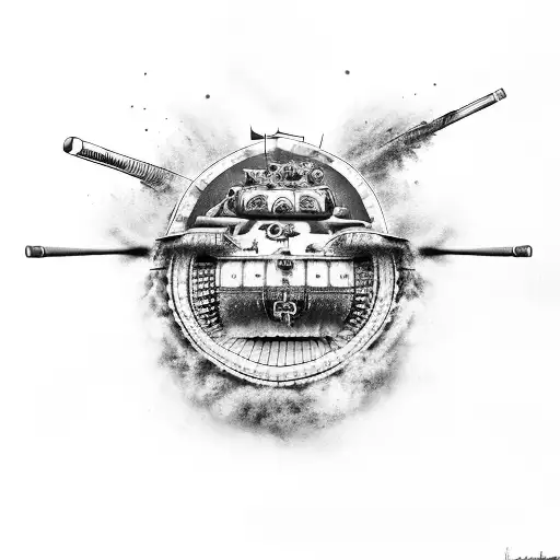 Churchill Crocodile Tank World War Two D Day Shooting Fire