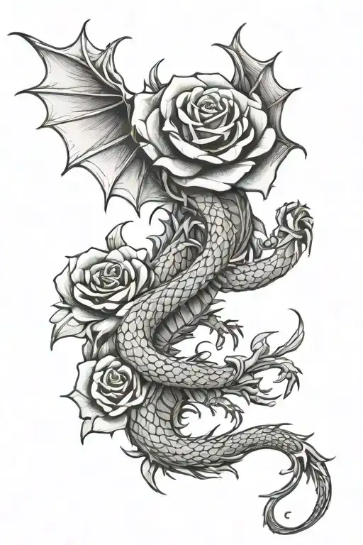 Rose Dragon Wrapped