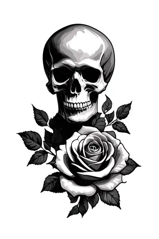 Compas Skull Roses