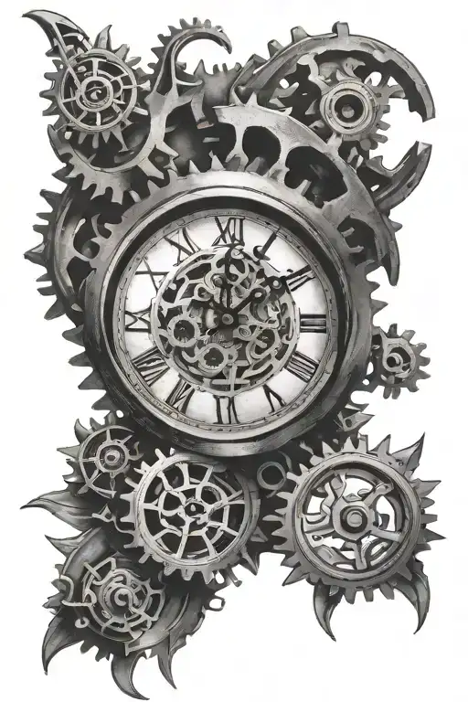 Clock With Gears