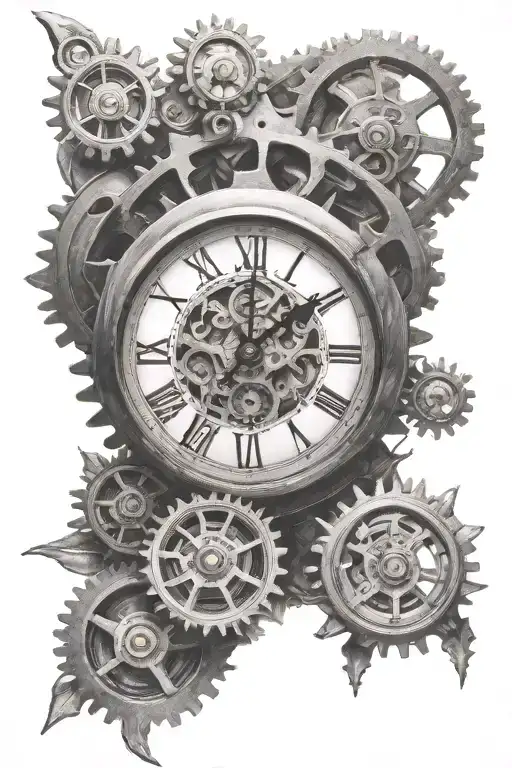 Clock With Gears