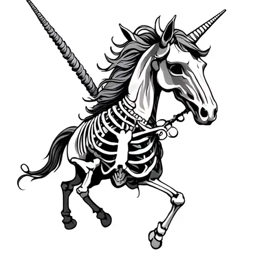 Human Unicorn Skeleton