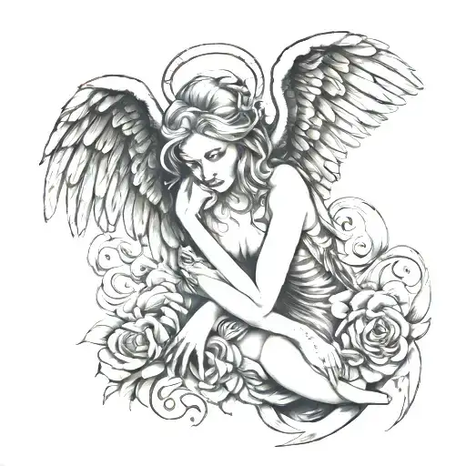 Fallen Angel Watching