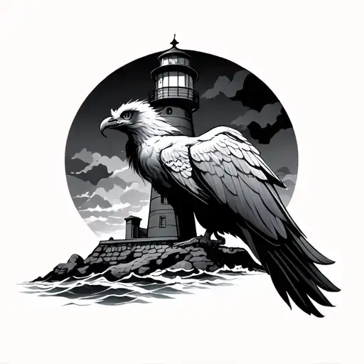 Lighthouse With Phoenix