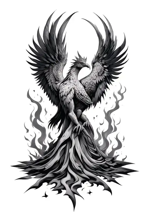 Phoenix Rising From Ashes