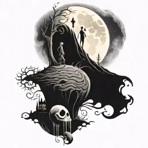 Nightmare Before Christmas Moon And Game If Thrones