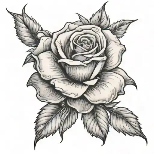 Rose And Light Emanating